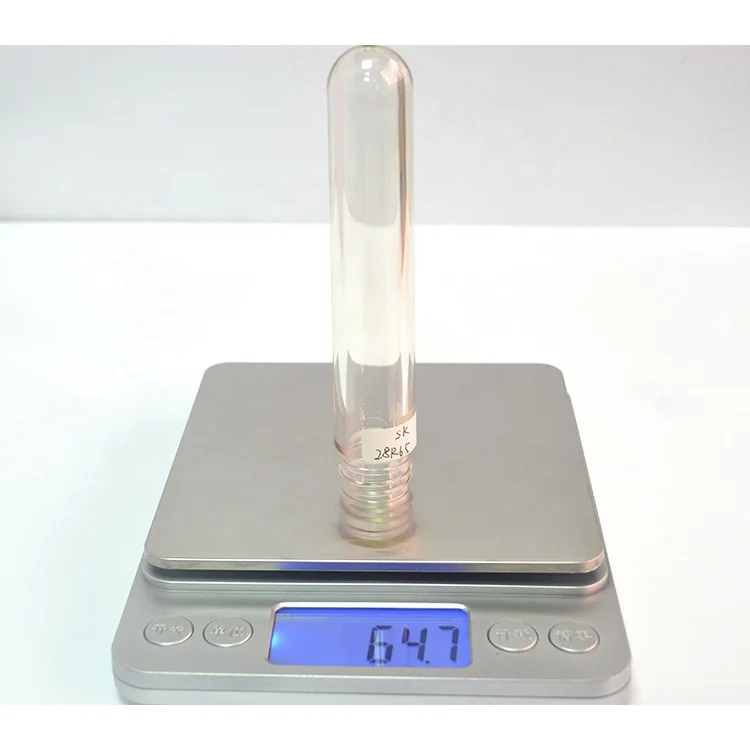 
28mm caliber 65g No riding PET Preform long tube 