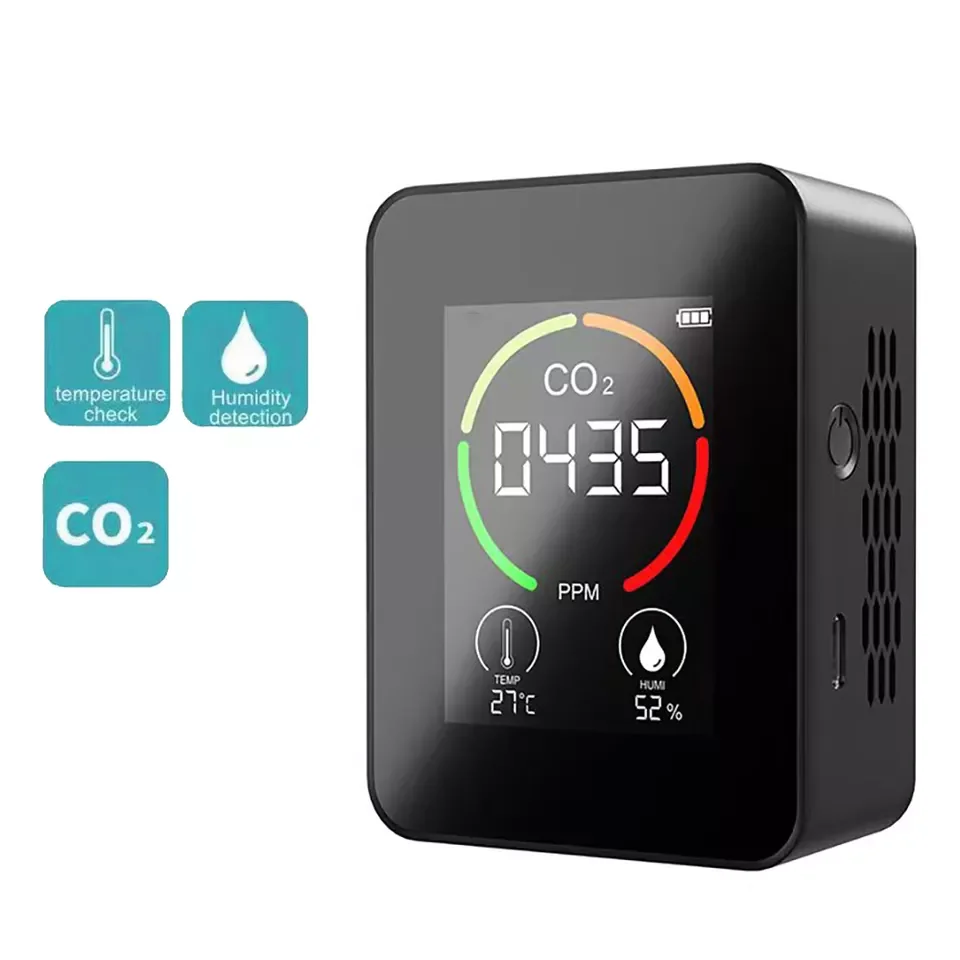 Portable Gas Sensor Meter 3 in 1 Automatic Air Quality Co2 Monitor Dioxide Sensor Meter Co2 Detector Monitor