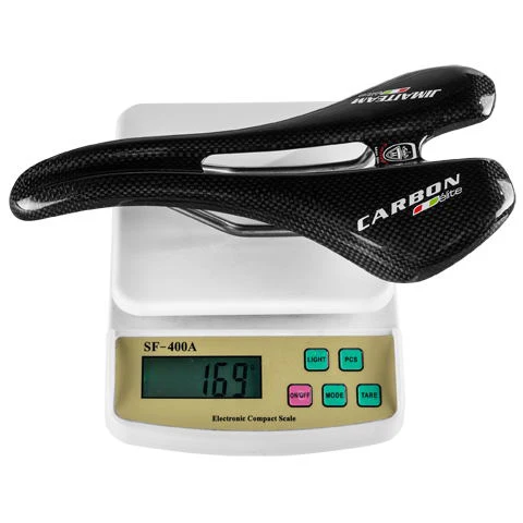 Wholesale JIMAITEAM 165g black glossy/matte carbon fiber with titanium alloy rail bicycle saddle