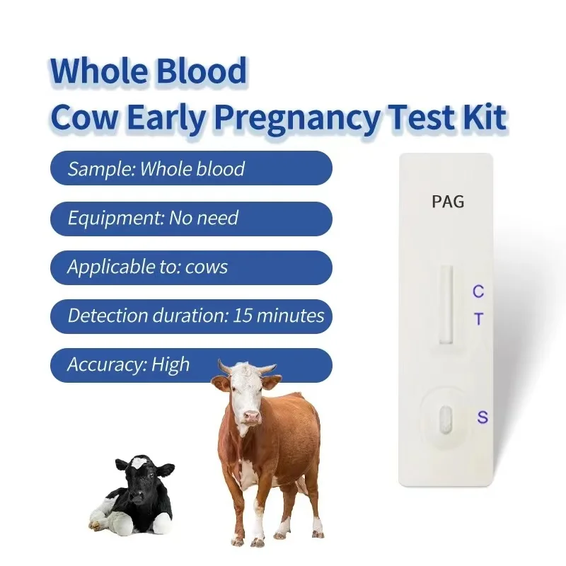 Animal Veterinary Bovine Early Pregnancy Rapid Test Kit Pag Test Kit Strip Pregnancy Test Kit For Cow Cattle