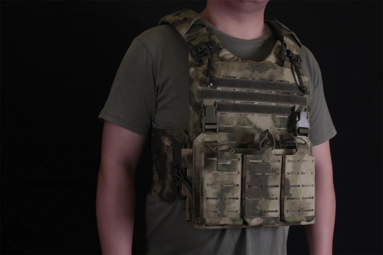 LSR Style Laser Cutting Process Field Test Plate Carrier Chaleco Tactico Tactical Vest Cover Camouflage Polyester Nylon Unisex