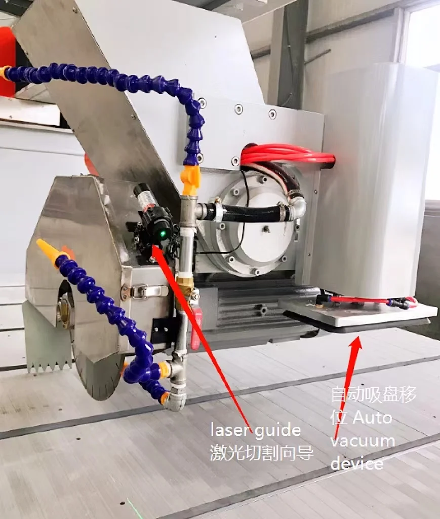 GANGER CNC 5 оси пила для резки камня GQ-3220D камнерезная машина обработки мрамора гранита спеченный камень фарфор
