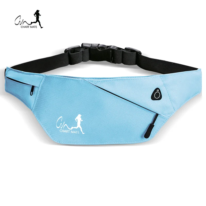 Hot Sale Custom Logo Waterproof Sports Waist Pack Pouch With Water Bottle Holder Neoprene Waist Bag Pouch Belt Bum Bag