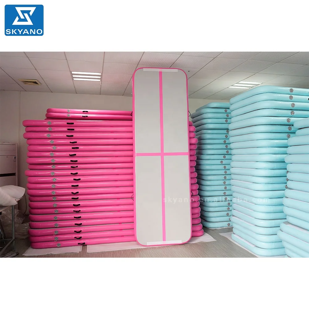Pink Gymnastics Mat Air track in gymnastics tumbling mat