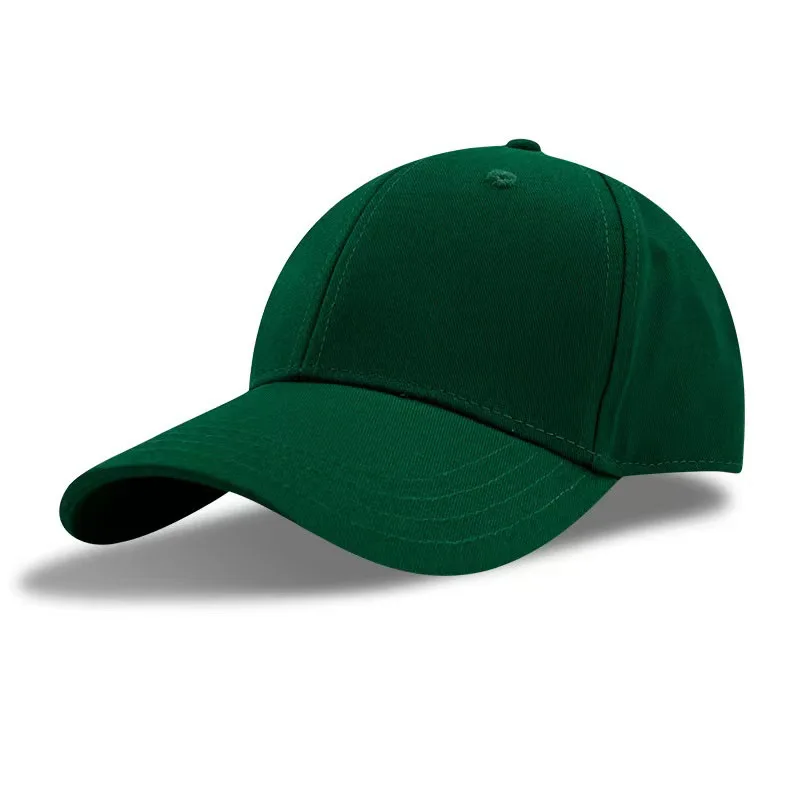 Adjustable Curved Cotton Running Sports Casquette Hats Snapback Black Base Ball Cap