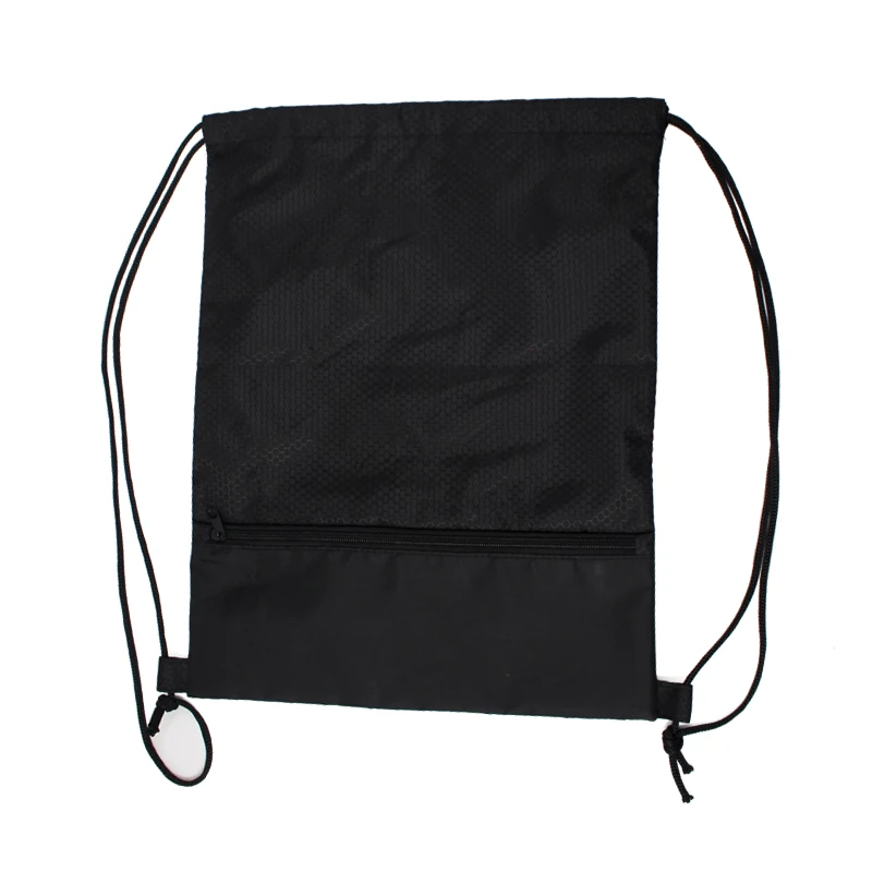 Manufacturers custom drawstring pocket pattern backpack  zipper bag can print logo