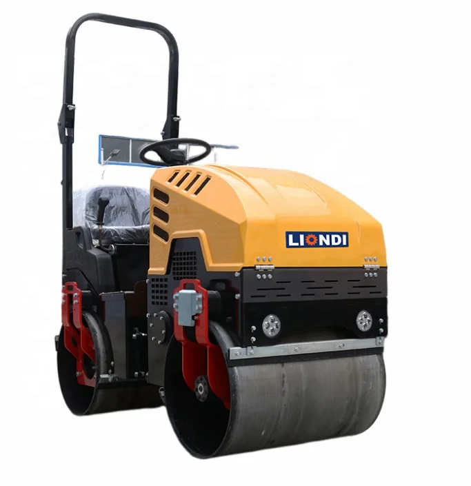 Free delivery EPA 1 -ton vibration roller, a mini -roller press machine
