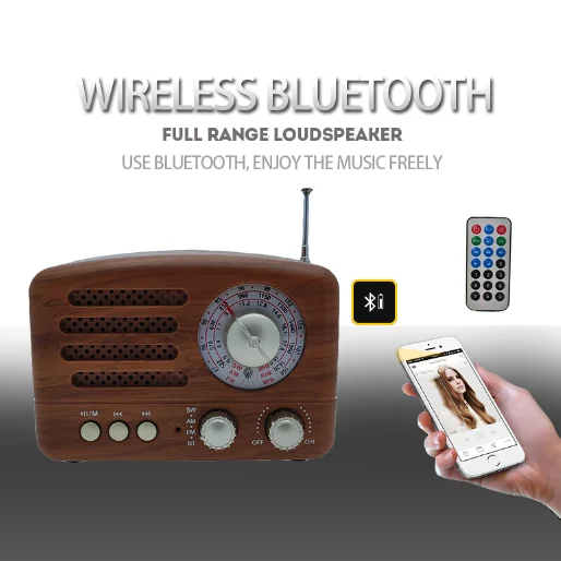 cmik MK-615BT oem new arrival portatiles rechargeable usb fm drm receiver subwoofers blue tooth portable radio