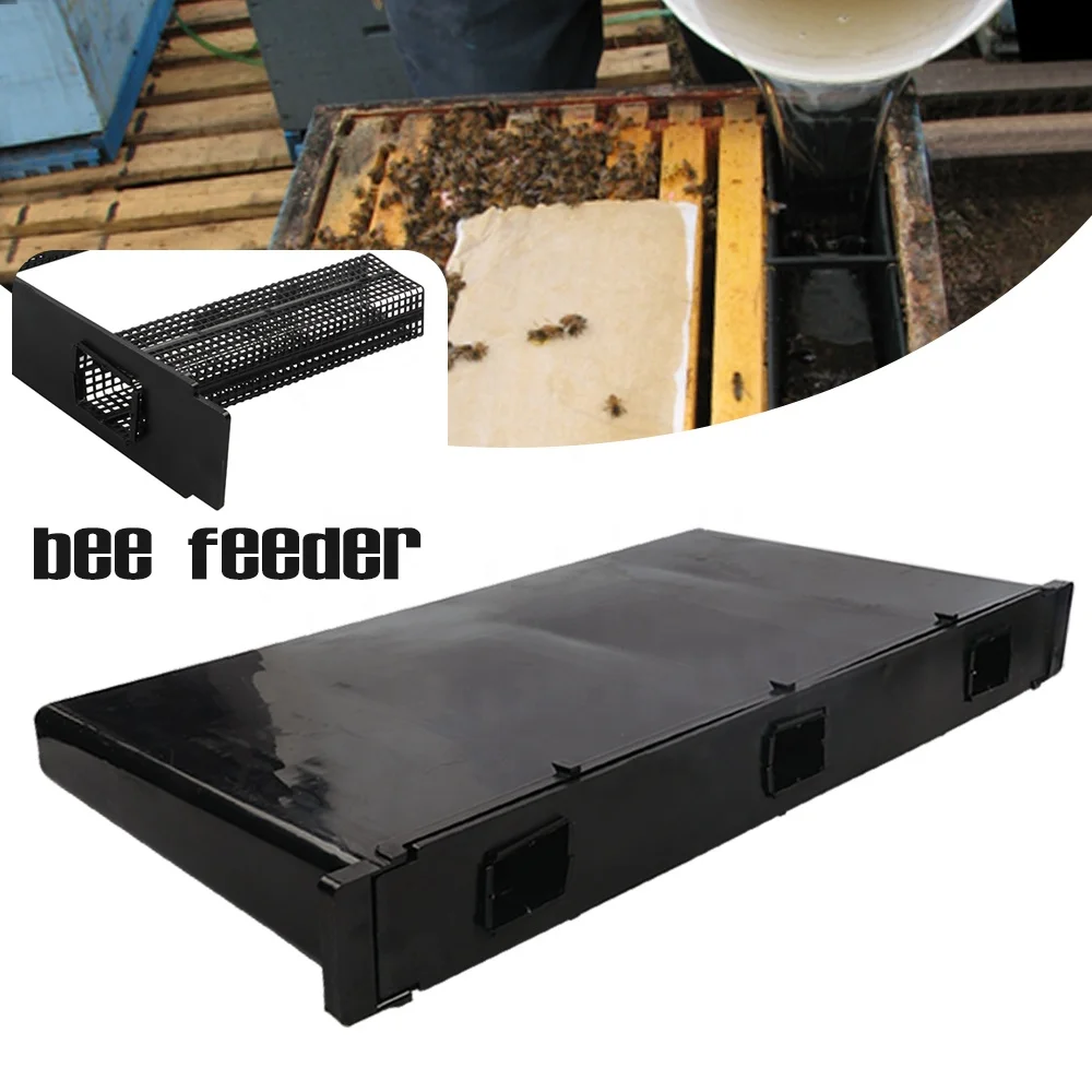 plastic black langstroth Beekeeping bee feeder frame bee feeder for apiary