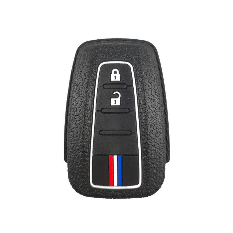 For Toyota Camry Yaris Corolla Prius TLK Prado Highlander Rav4 Kirtlandi Silicone Car Key Cover CHR - Accessories Keychain