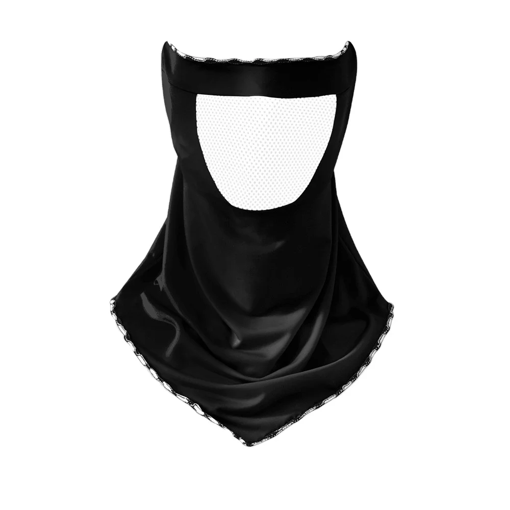 Ice Silk Sunscreen Summer 2024 Outdoor Cycling Riding Balaclava Sun Proof Full Face Scarf Veil Cycling Scarf