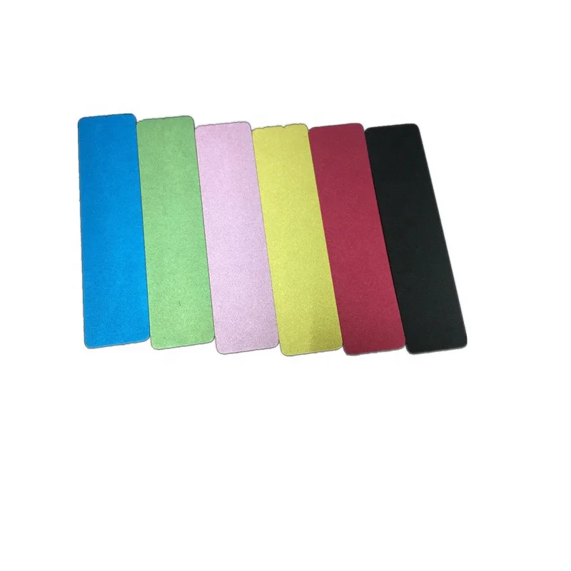 0.5mm 1.0mm thick Color plate gold black silver rose gold blue red Anodized Aluminium Plate Sheet Cards Sheet For Decoration