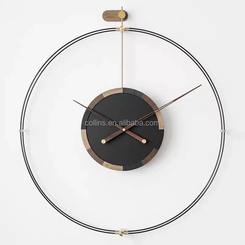 Custom Collins 2021 Wholesale Wooden Wall Clock New Design Luxury Wood Wall Clock