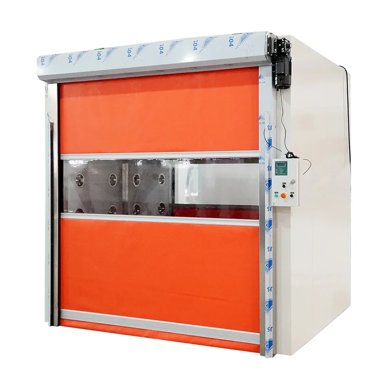 Yaning Cargo Air Shower for Warehouse Rolling Shutter Industrial Fast High Speed Factory Interior PVC Curtain Door