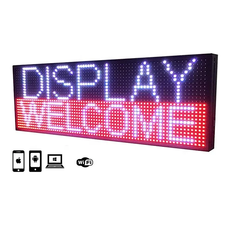 Outdoor P10 programable led moving sign mini led display scrolling messages board