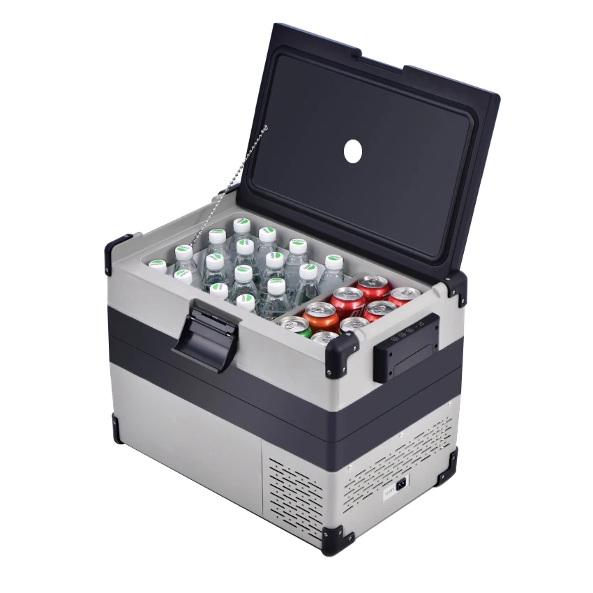 OEM Customized Portable Camping Car Fridge Freezers  Fishing Rv Caravan Portable Refrigerator Dc12/24v Input Mobile Cooler Box