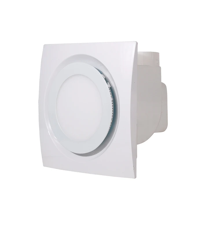 4 Inch 100mm Bathroom Ultra Quiet Ventilation Fan with LED Light Plastic Wall Mounted Exhaust Fan