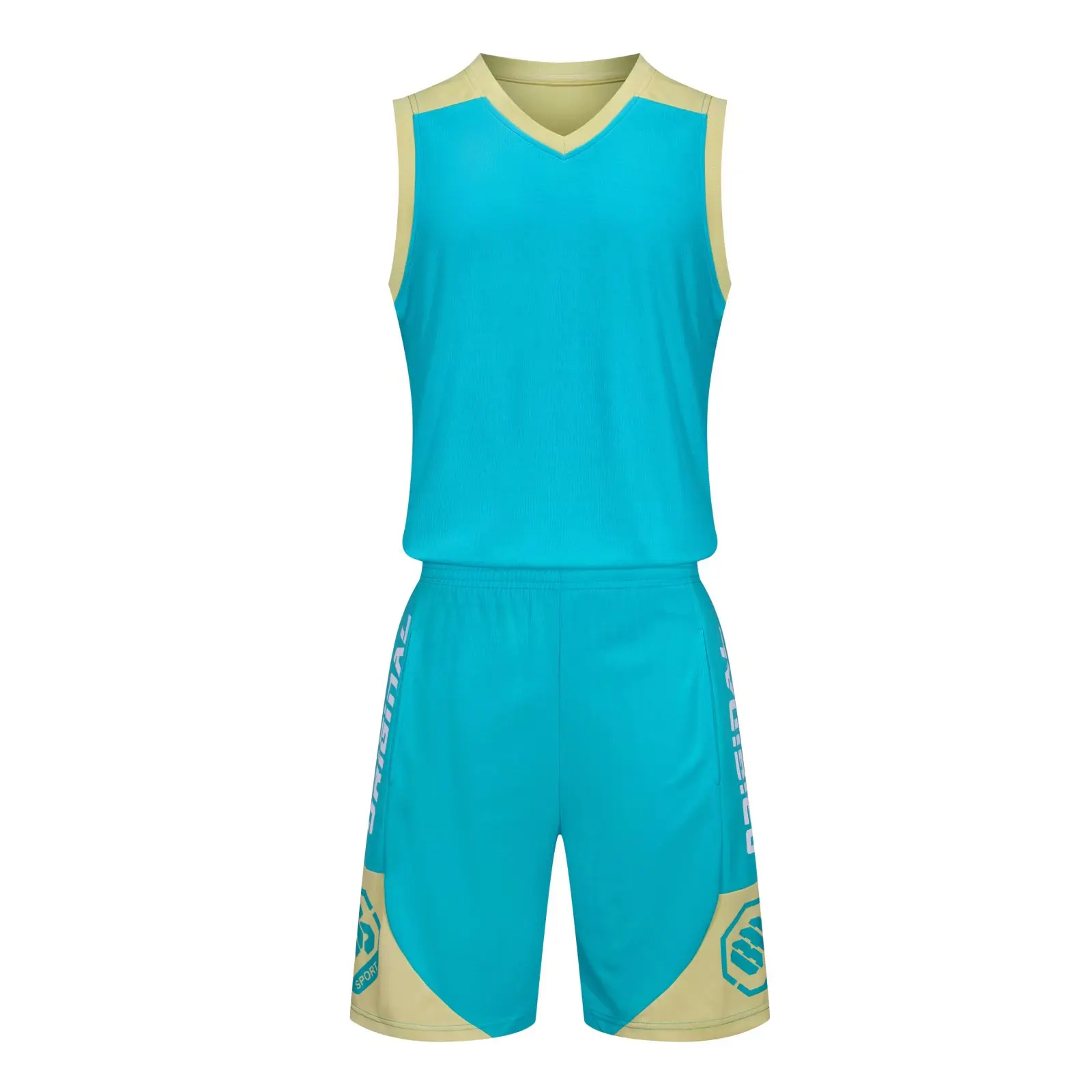 Wholesale Blank Multicolor Basketball Jerseys Quick Dry Polyester Basketball Uniform Set