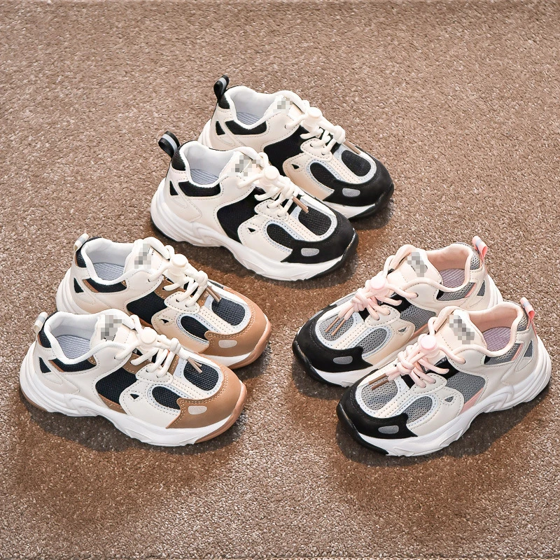 High Quality Children Girls Flat Shoes Loafer Walking Casual Sneakers Luxury Design Fashion Sneakers for Kids