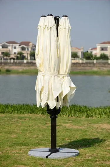 luxury four-head roman umbrella big umbrella giant parasol