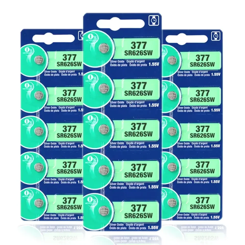 hot sale original 100% 1.55V Button Battery 0% Hg 377 button cell 626 ag4 baterias For Sony 377