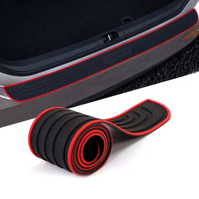 Car Rear Bumper Sticker Anti-Scratch Anti-Collision Protection Cover Strip Trunk Sill Guard Decal