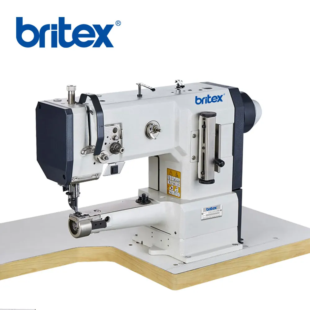 Оптовая продажа br-335PF britex 258x110 мм цилиндрическая кровать Комбикорм автоматическая обрезная швейная машина для обуви и изготовления кожаных сумок