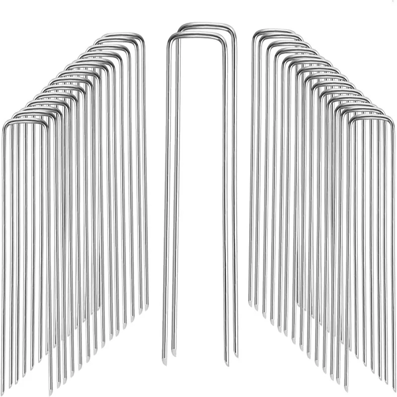 Competitively priced  U-shape Anchor pins for landscape fabric woven weed ground cover