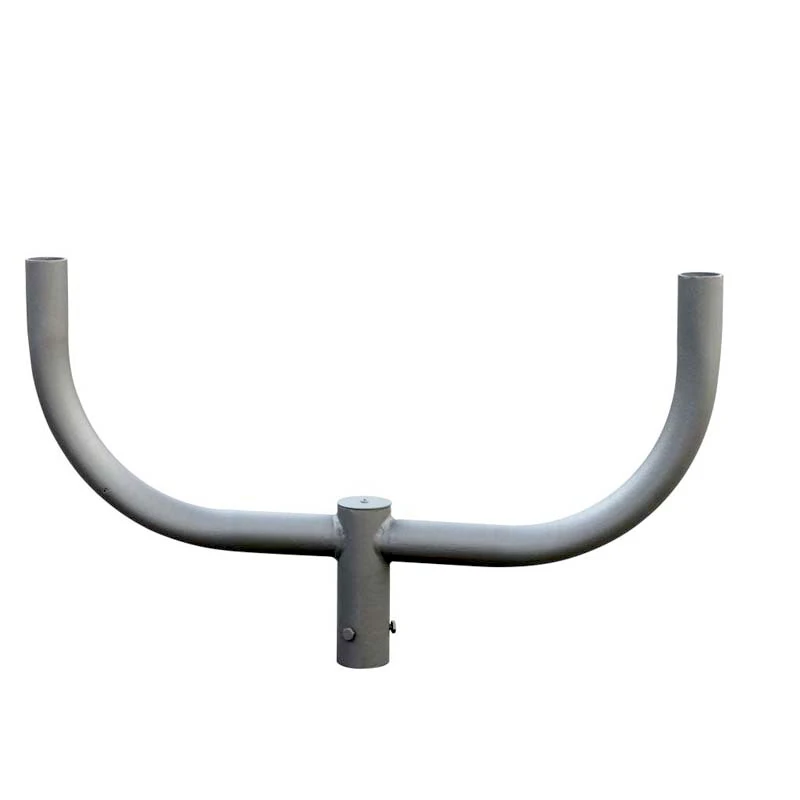 Round Steel Bullhorn with 2 Arms at 180 Degrees