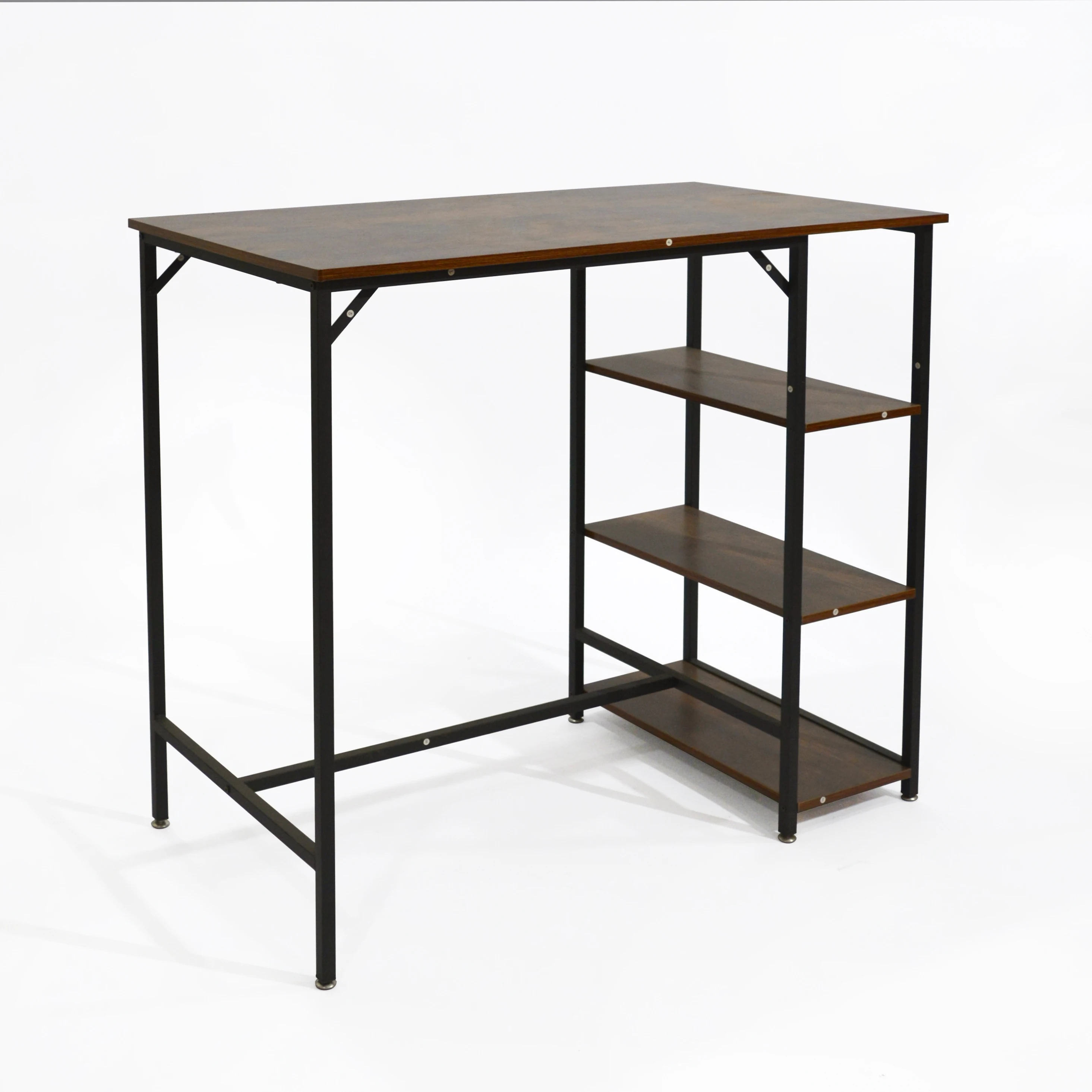 Simple Cheap Furniture Customized Industrial Rustic Brown Bar Table Kitchen Dining Table