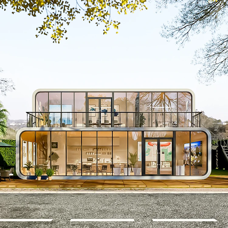 Oem Factory Tiny Houses From China  Capsule Prefab Capsule House Modular Apple Cabin House