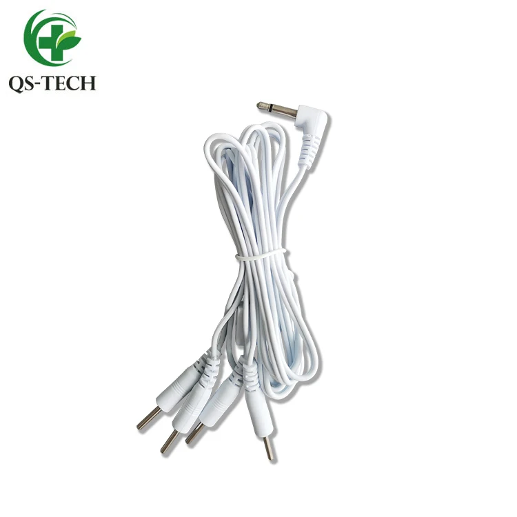 Tens electrode wire plug 4 pin electrode connector wire 2.5mm jack electrode cable for tens unit muscle stimulator