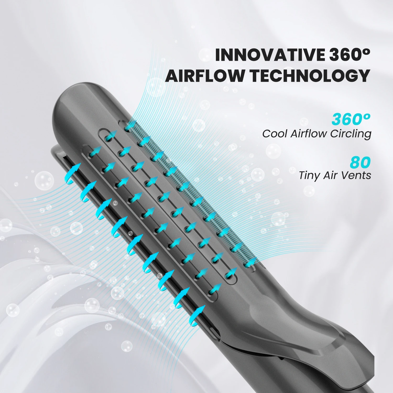 Hot Selling PTC Fast Heater 2 in 1 Hair Straightener and Curler for Women Automatic Curl Function Cool Air Hair Irons