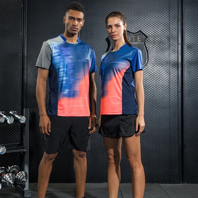 Повседневный Спортивный комплект унисекс с сублимационным принтом, индивидуальная тренировочная спортивная одежда, комплект теннисной одежды