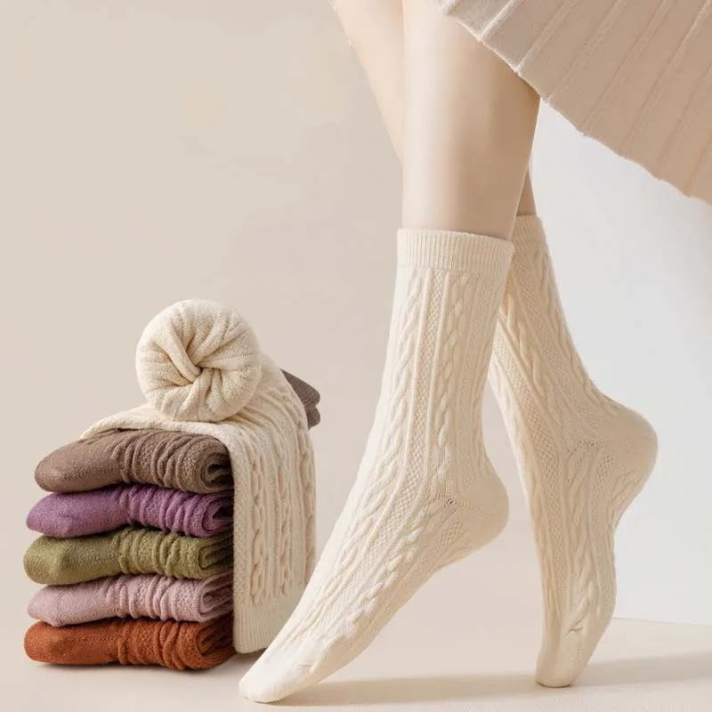 Оптовая Продажа с фабрики теплые зимние носки для женщин шерстяные