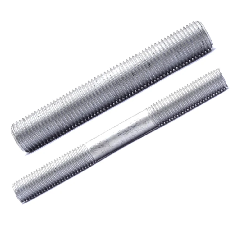 Black Oxide Hdg Dacromet Carbon Steel Stud Bolt High Strength Double Heads Ends Stud Bolt Grade 4.8 6.8 8.8