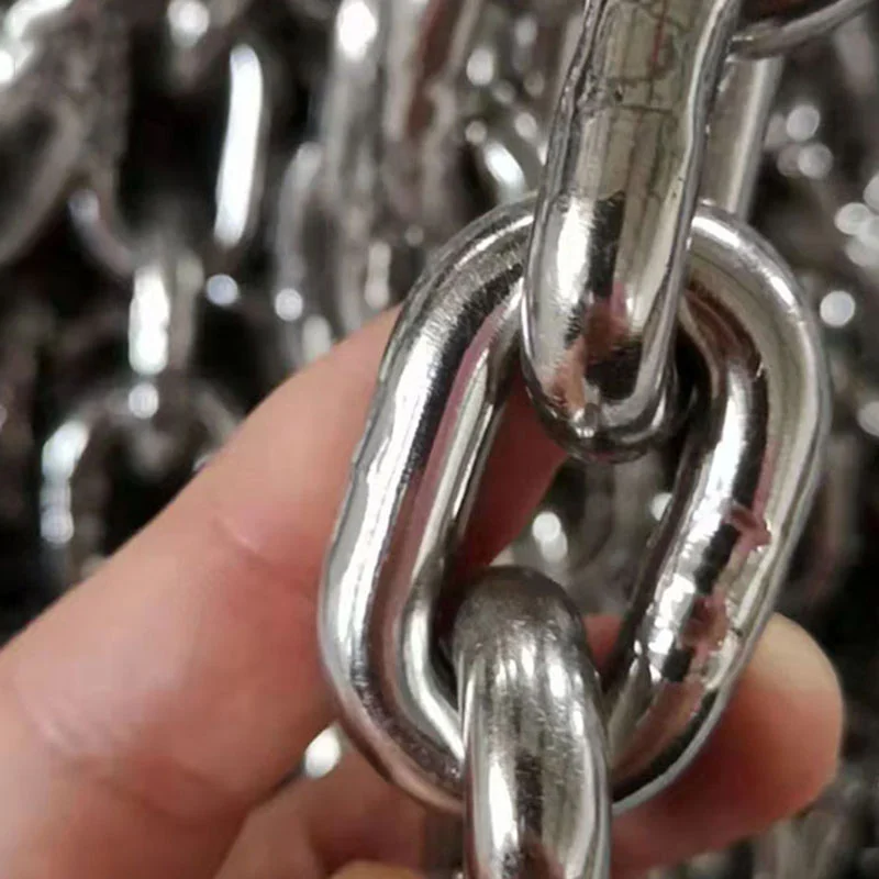 Manufactured factory hot sale silver 6-38MM G80 G100 lifting chain anchor lifting chain sling