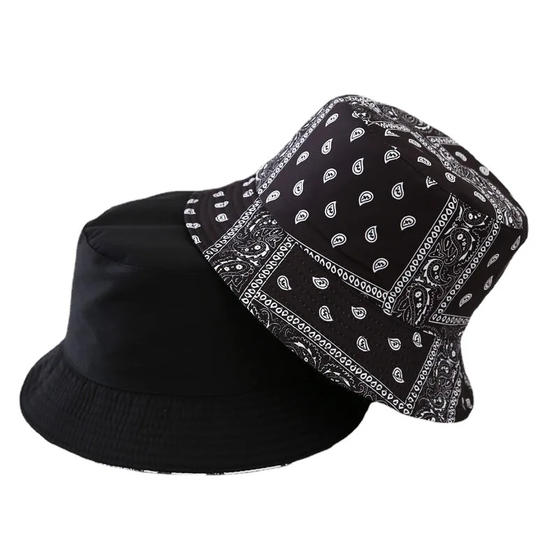 Hot selling printed all bucket hats custom fashion sun reversible bucket hat