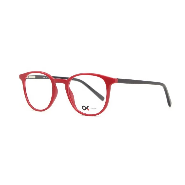 New Design Colorful Round Shape Injection Acetate Optical Eyeglasses Frames