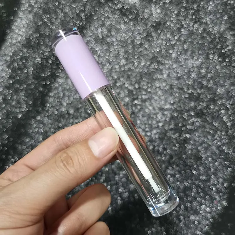 5 мл роскошный фиолетовый черный белый красный розовый верхний цилиндр блеск для губ пустая трубка настроить в наличии
