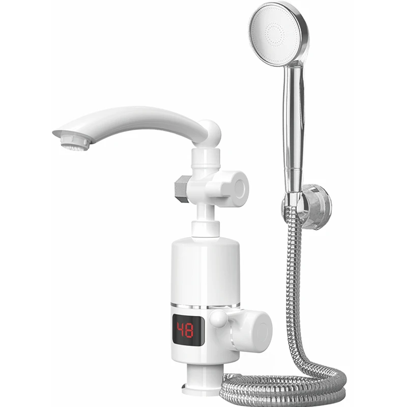 Kitchen Smart Mixer Tap Digital Display Electric Heating Faucet Fast Heating Water Faucet Hot Water Heater Instant Hot Water Tap