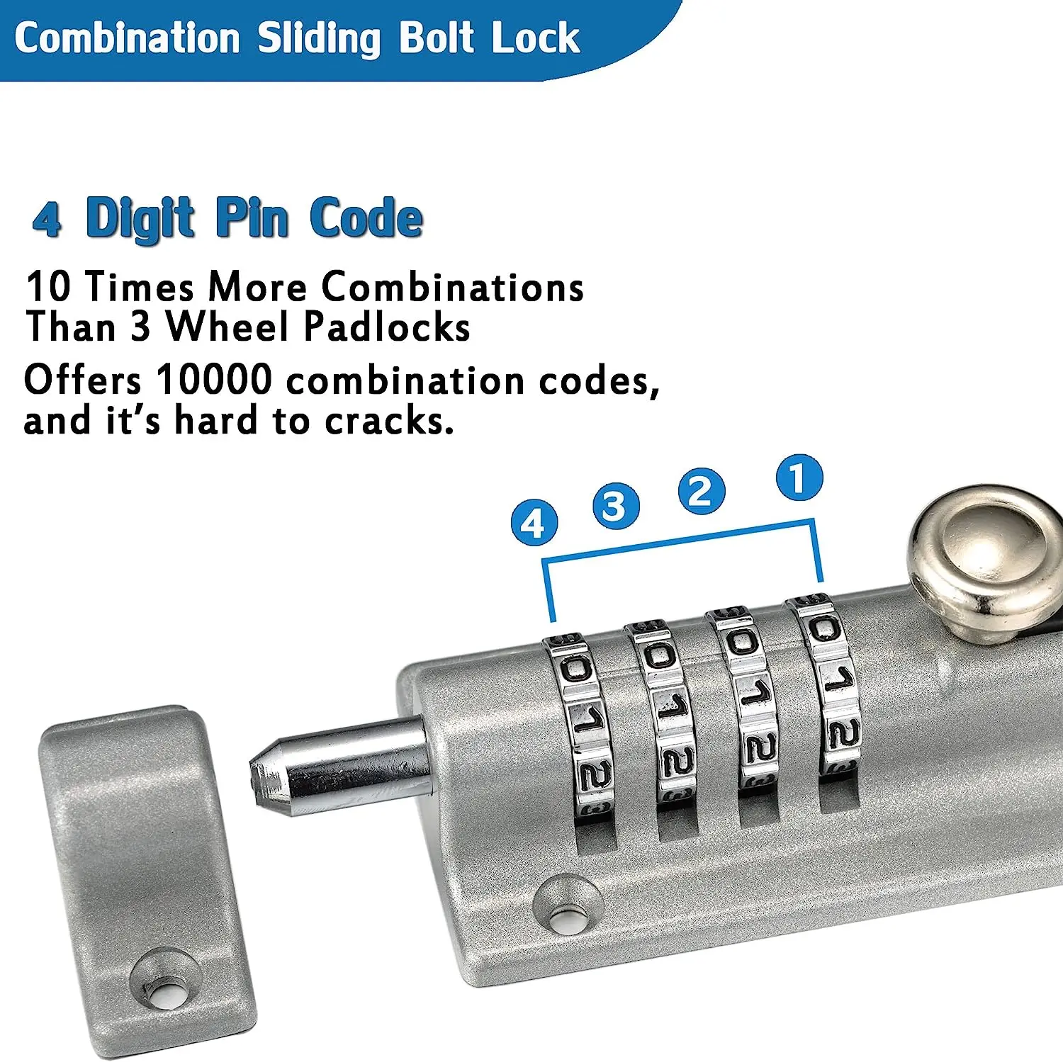 Замок дверной из цинкового сплава