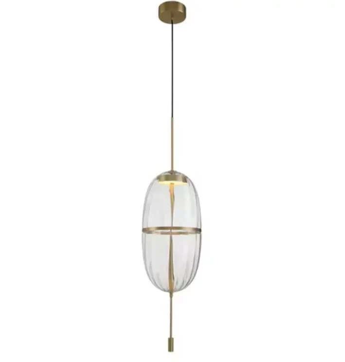 Modern globe hanging lamp kitchen island dining room brass Glass Ball Pendant Light