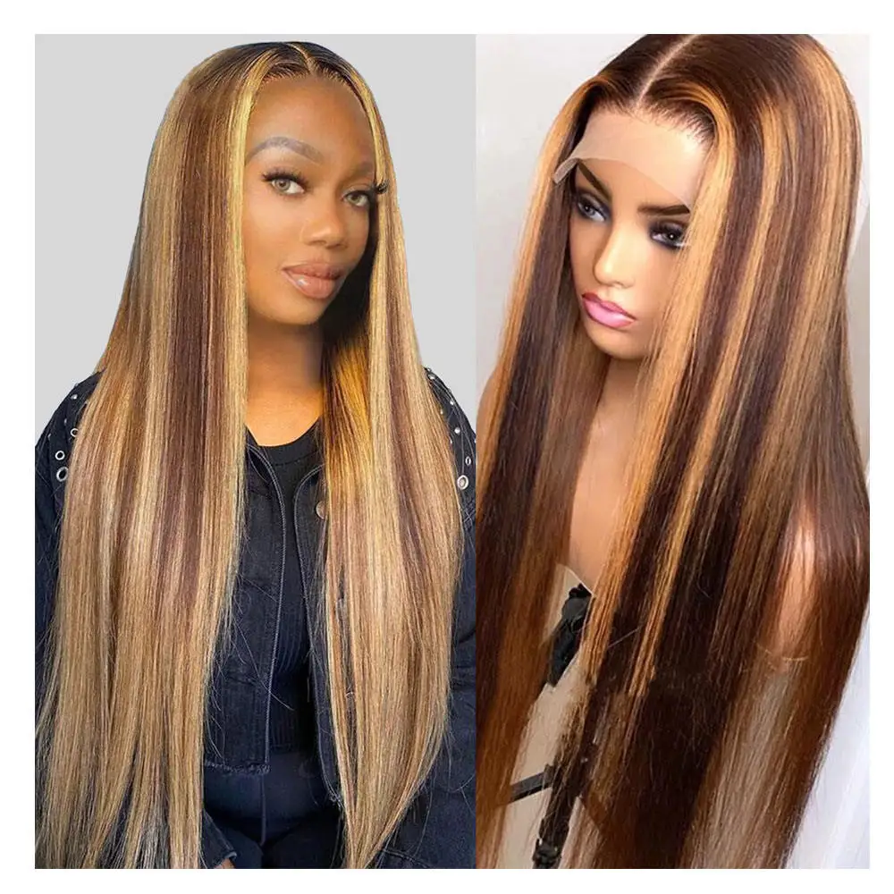 Wholesale Raw Indian Mink Virgin Human Hair Hd 13x4 13x6 4x4 5x5 Lace Frontal Wig 360 Full Transparent Lace Front Human Hair Wig