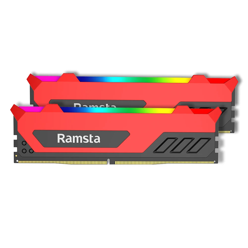 Оперативная память Ramsta RGB DDR4, 16 Гб (8 Гб x2 ) ( 8 Гб * 2), 2400 МГц, детали компьютера, компоненты ПК