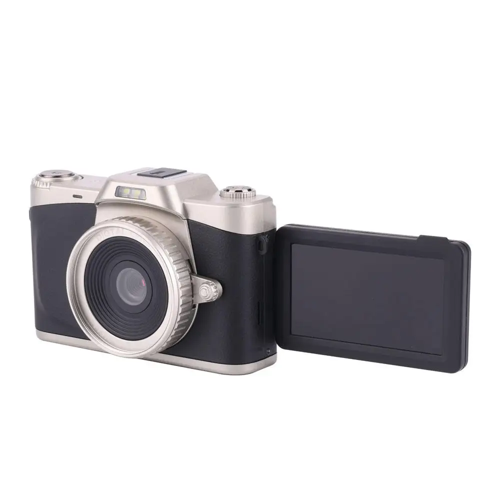 2025 Custom 4K 68 mp Retro Digital Camera With Built-in LED light Photo Camera Metal material 1200mAh battery