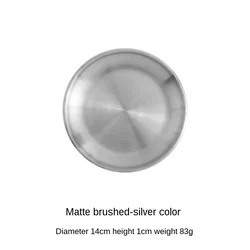 Stainless Steel Gold Charger Plates Dishes Golden/Silver Color Dinner Round Tray Metal Dish Plate For Home Restaurant