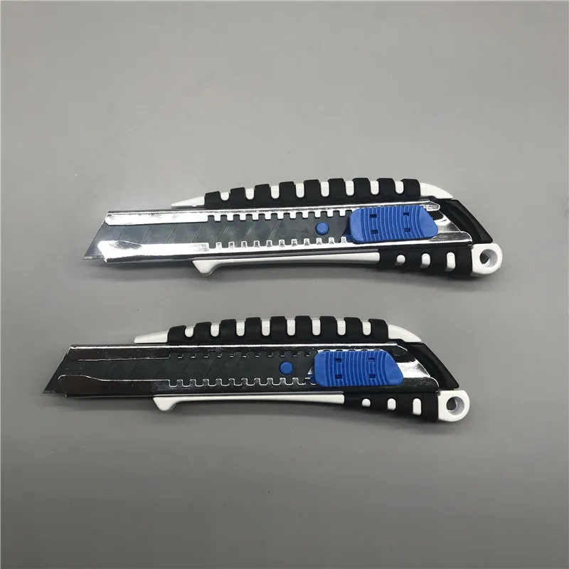 Aluminium handle sliding blade snap off utility safe cutter box cutting knife