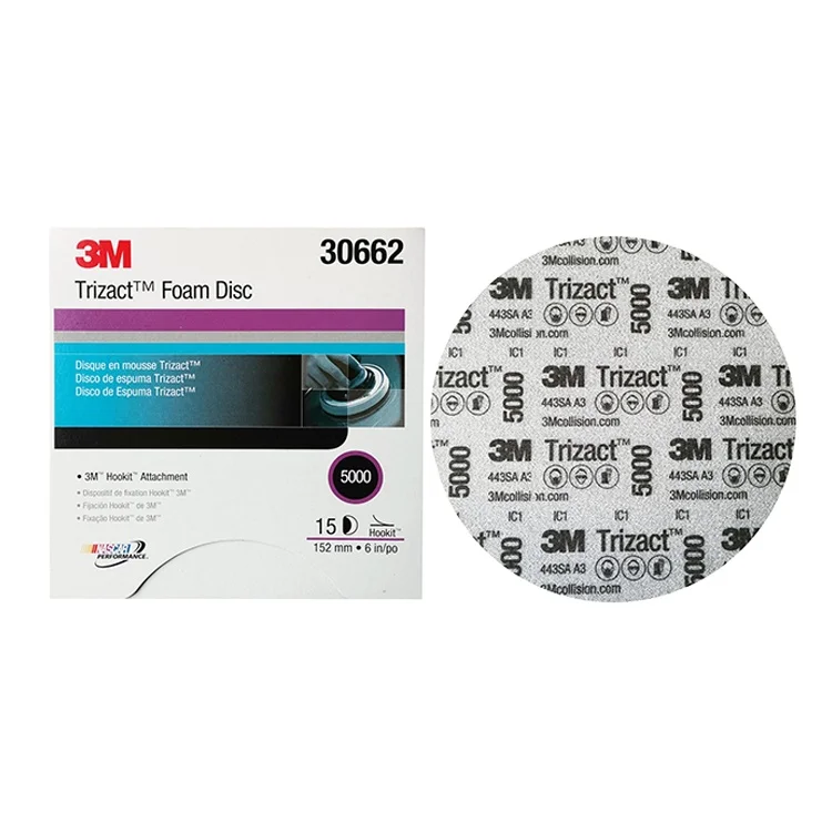 3 м 30662 Trizact Hookit P5000 6 дюймов с застежкой-липучкой губки шлифовании полировки пенные диски