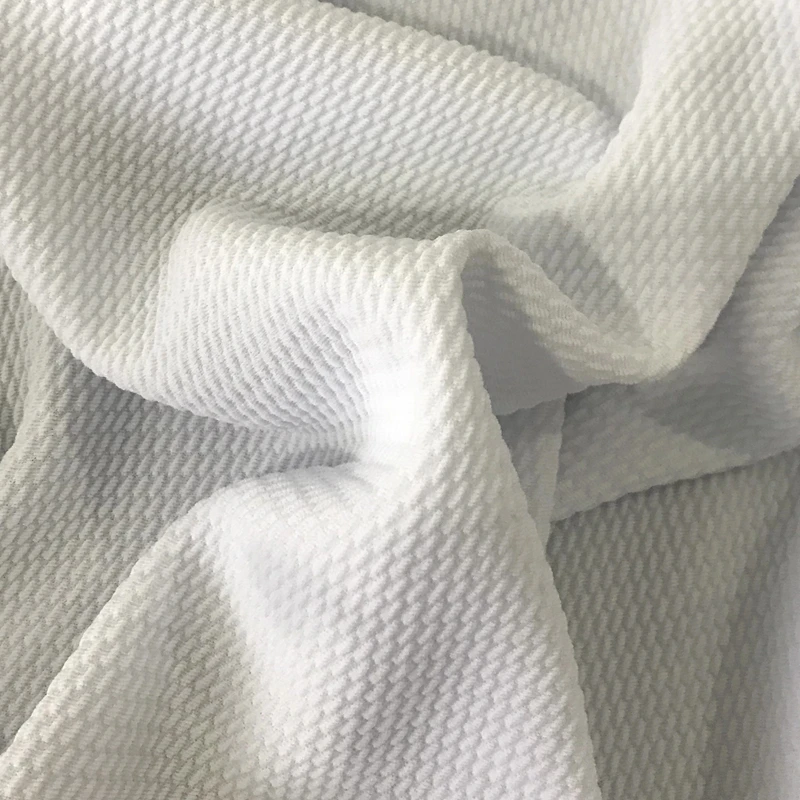 Wholesale Stock Blank Cheap Bullet Fabric White Polyester Spandex Jersey Knit Solid Bullet Fabric For Digital print material